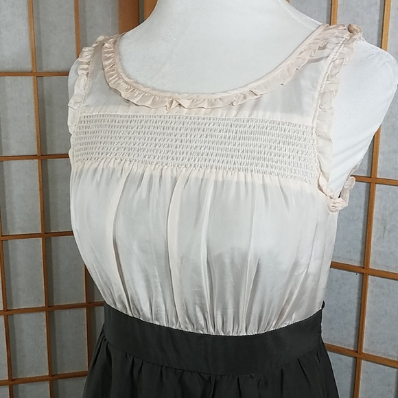 Anthropologie Maeve silk tiered scallop hem dress - Picture 2 of 8